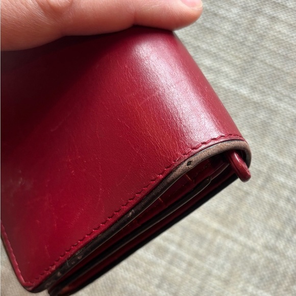 Coach Cherry Red Leather Clutch/Wallet - Picture 10 of 12